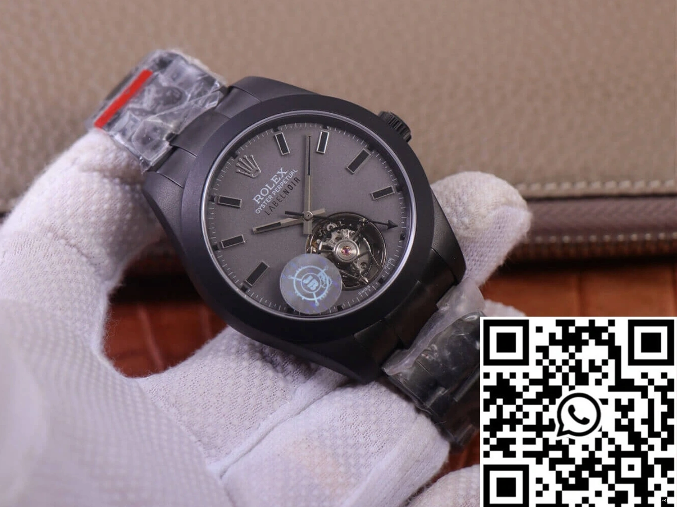 JB Rolex LNT01HS-001 Factory Milgauss Base Black case Label Design watch Replica 116400 Noir 0218